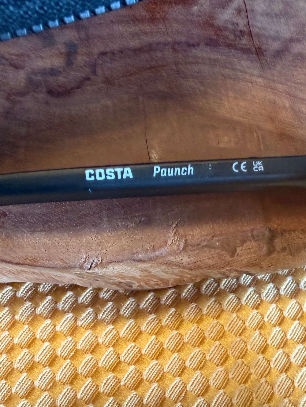 Costa Paunch  Matte Black Sunglasses with Blue Mirrored Lenses. With Hard Case - Picture 5 of 6